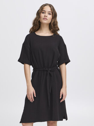 ICHI Crinkle Tunic Dress