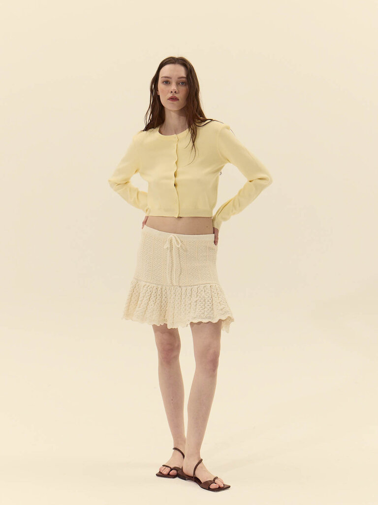 Deluc Butter Yellow Cardigan