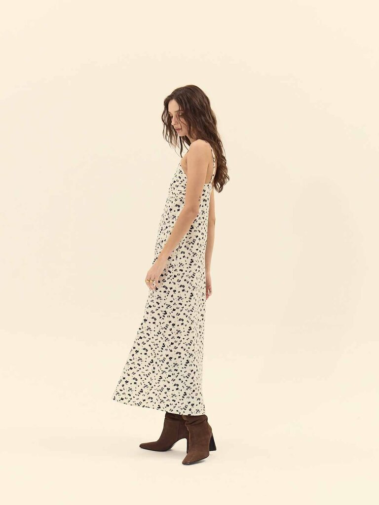 Deluc Cream Based Floral Dress