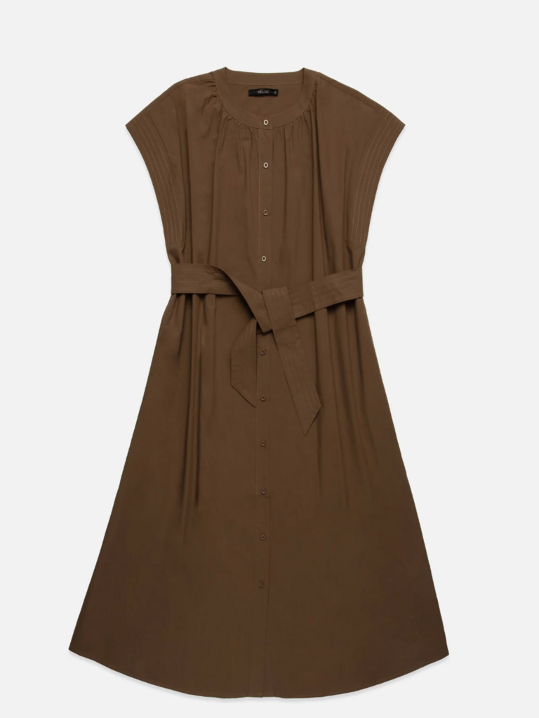Deluc Brown Button Midi