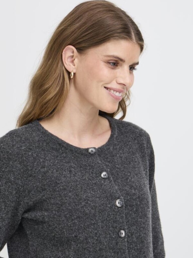 Fransa Charcoal Cardigan