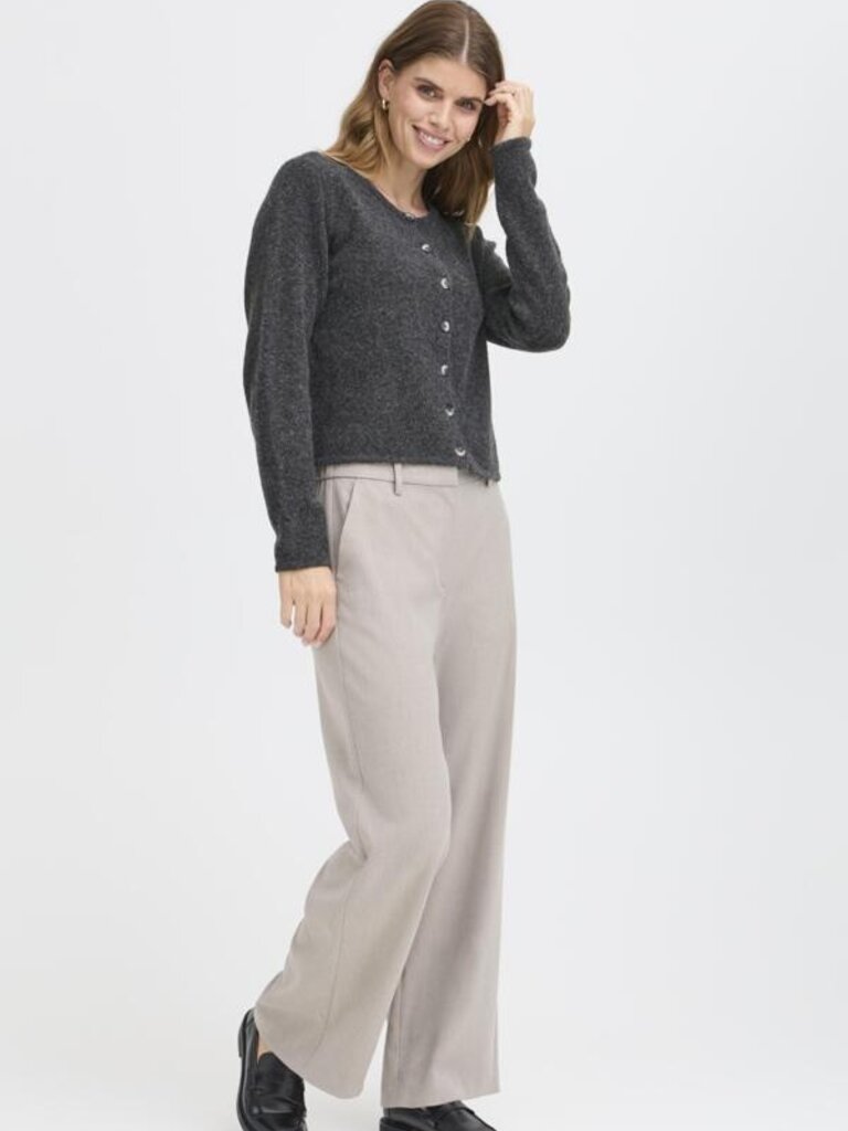 Fransa Charcoal Cardigan