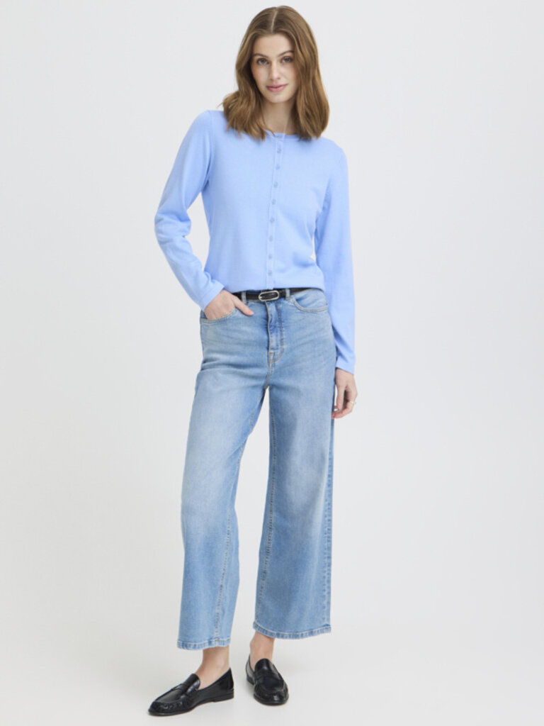 ICHI Belair Blue Cardigan