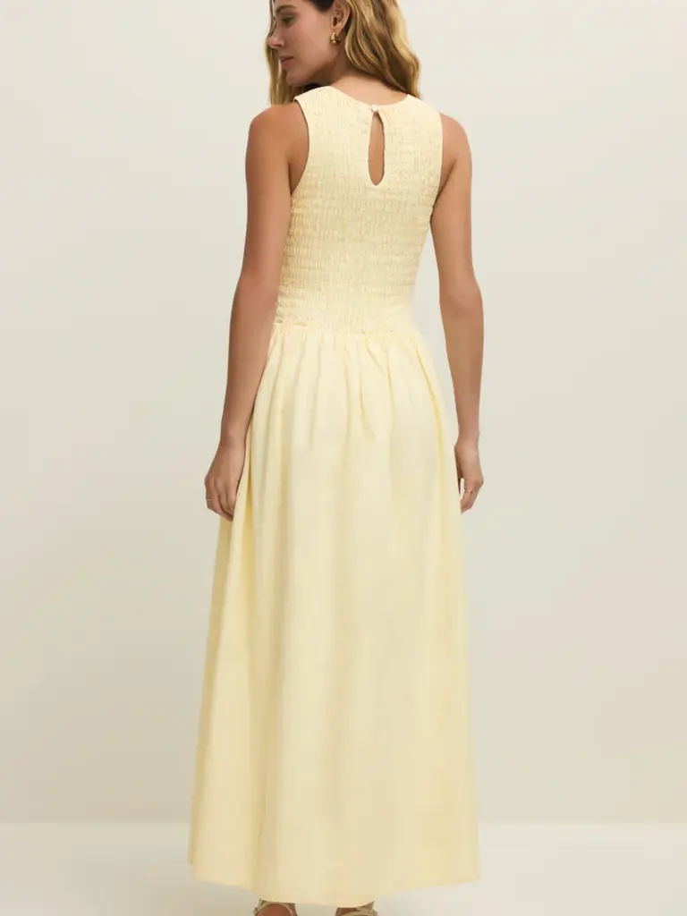 Z Supply Soft Yellow Maxi Dress