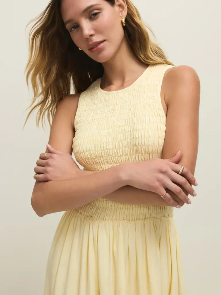 Z Supply Soft Yellow Maxi Dress
