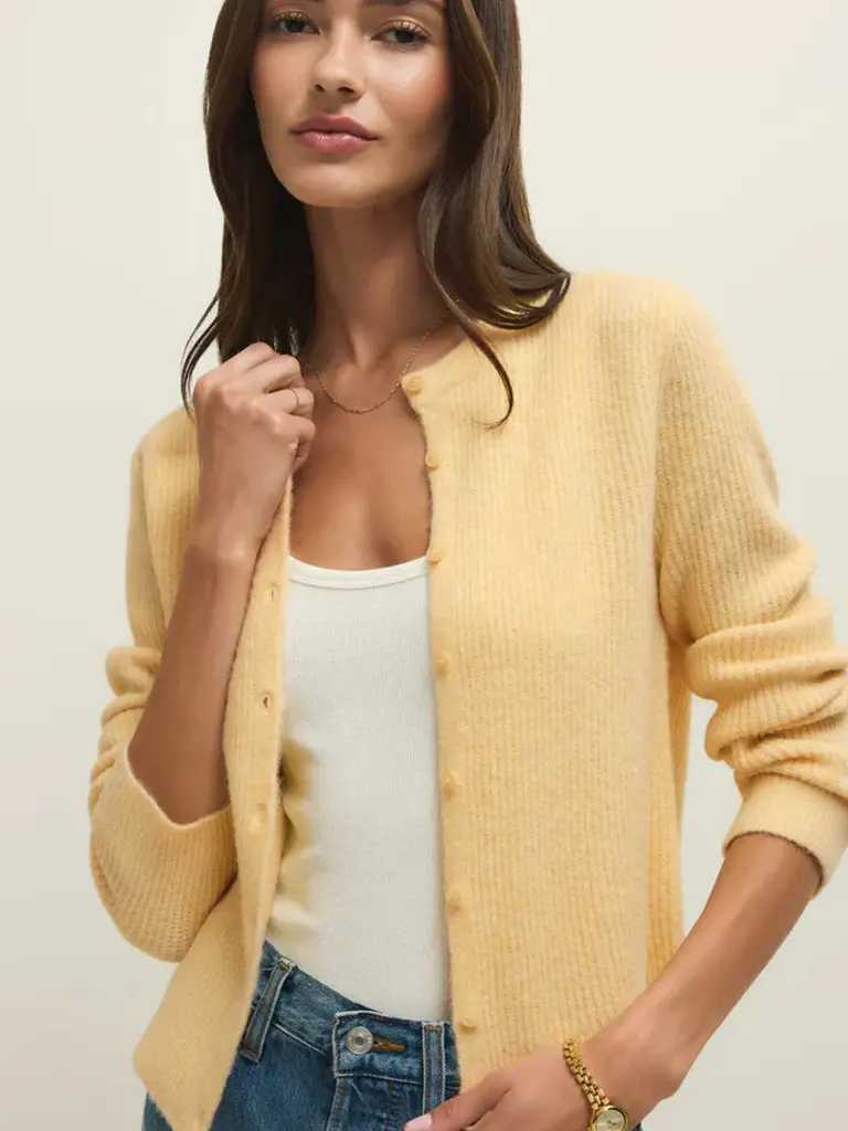 Z Supply Soft Yellow Cardigan