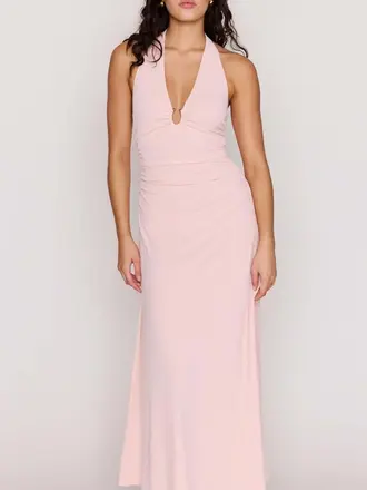 Mink Pink Light Pink Halter Dress