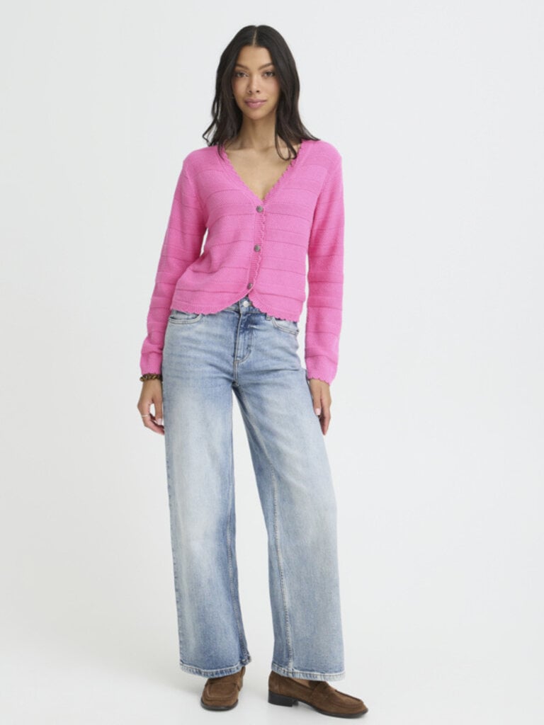 B. Young Bright Pink Cardi