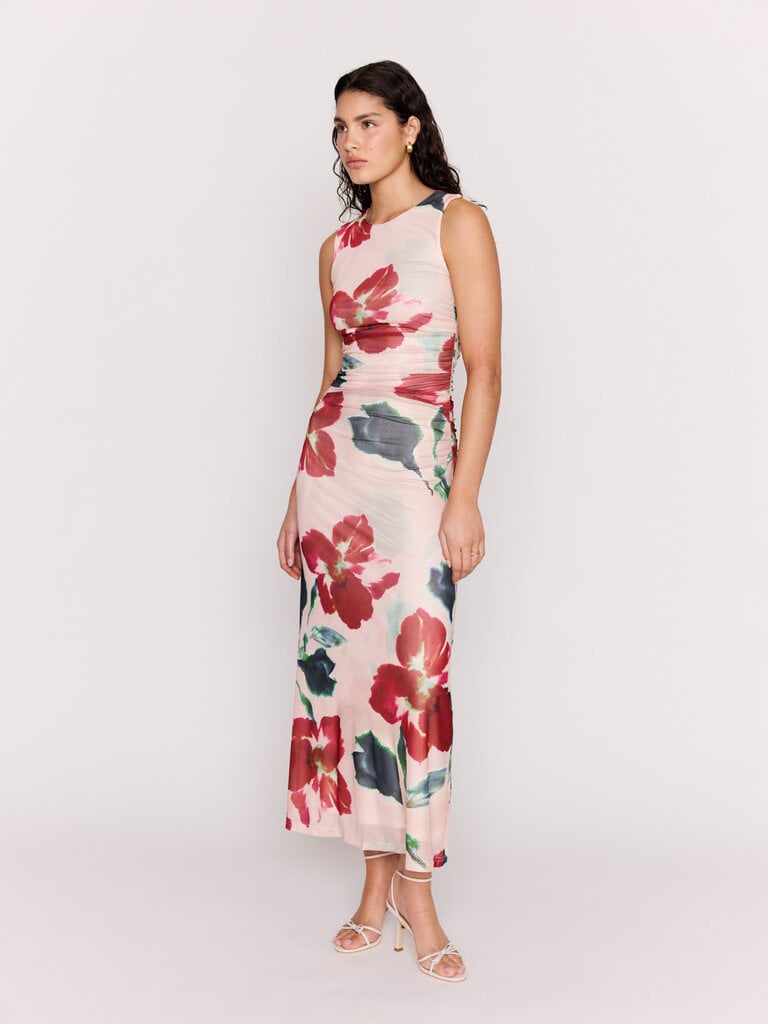 Mink Pink Mesh Floral Burst Dress