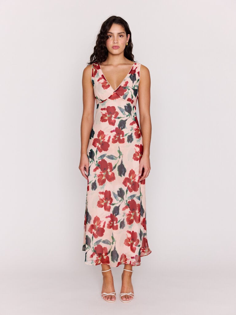 Mink Pink Floral Burst Midi