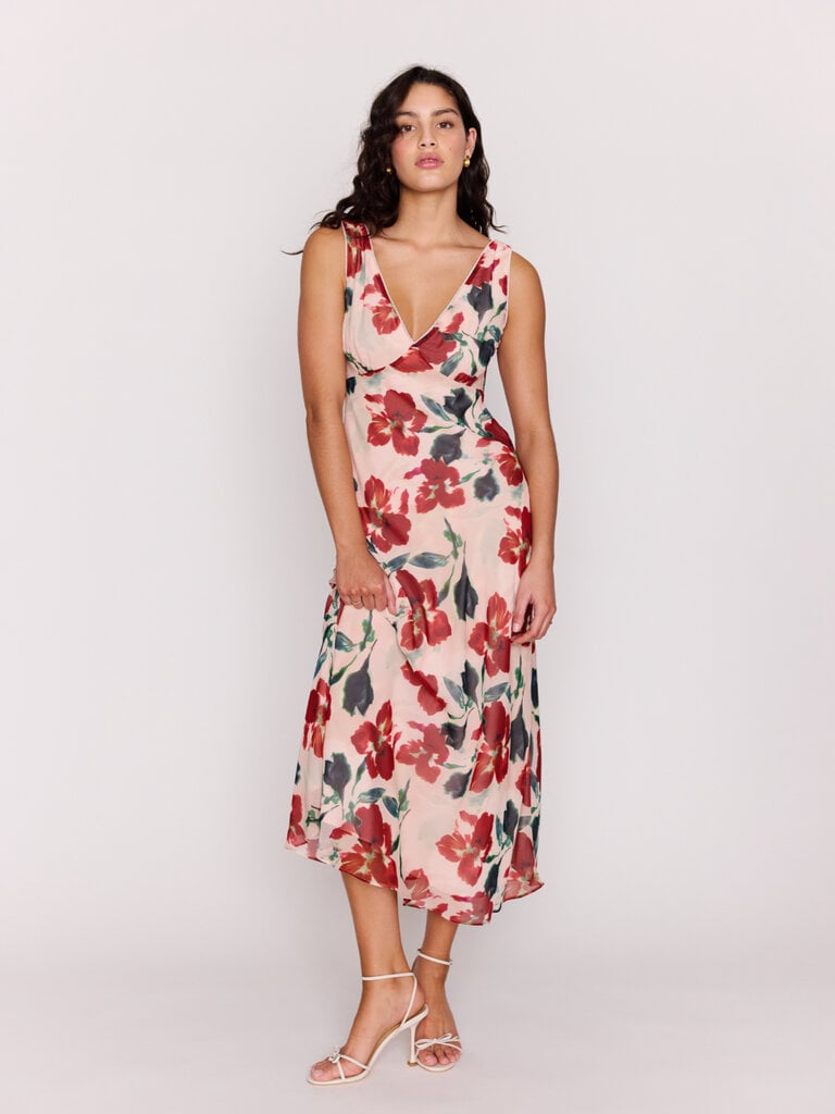 Mink Pink Floral Burst Midi