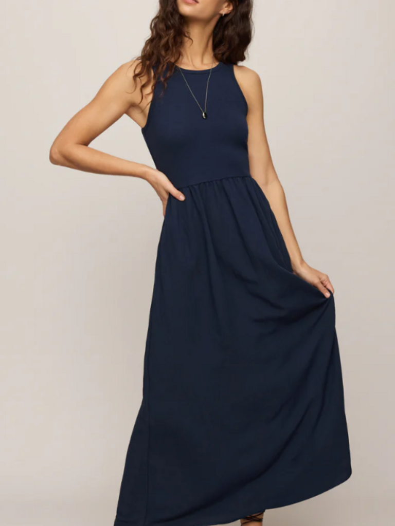 Z Supply Navy Mix Fabric Dress