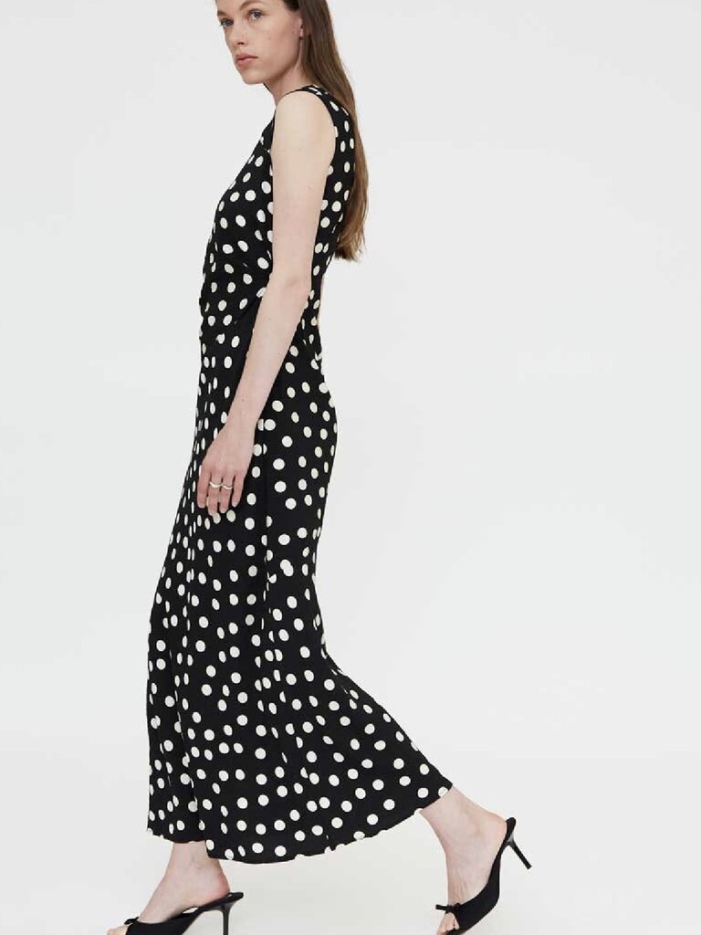 Wild Pony Polka Dot Black Maxi