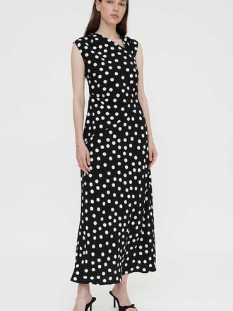 Wild Pony Polka Dot Black Maxi