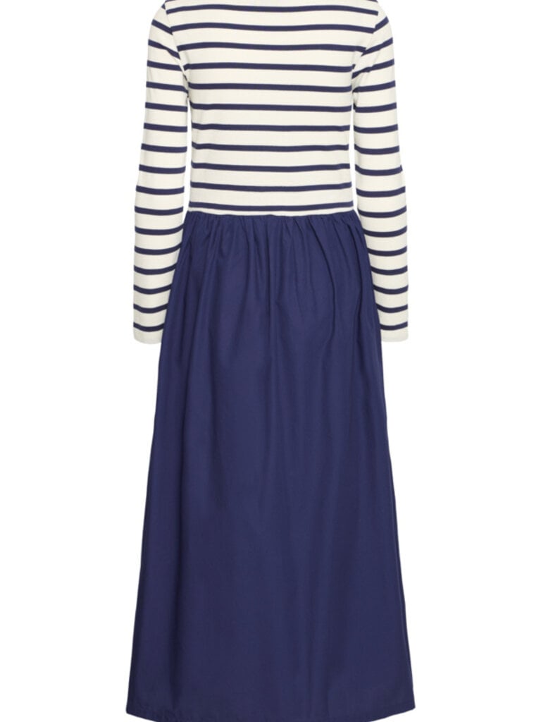B. Young Nautical Navy Midi Dress