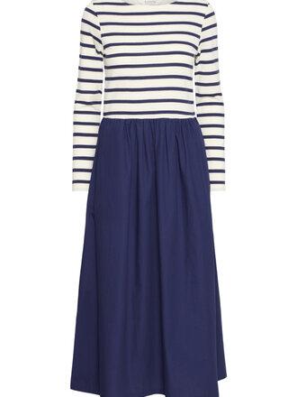 B. Young Nautical Navy Midi Dress