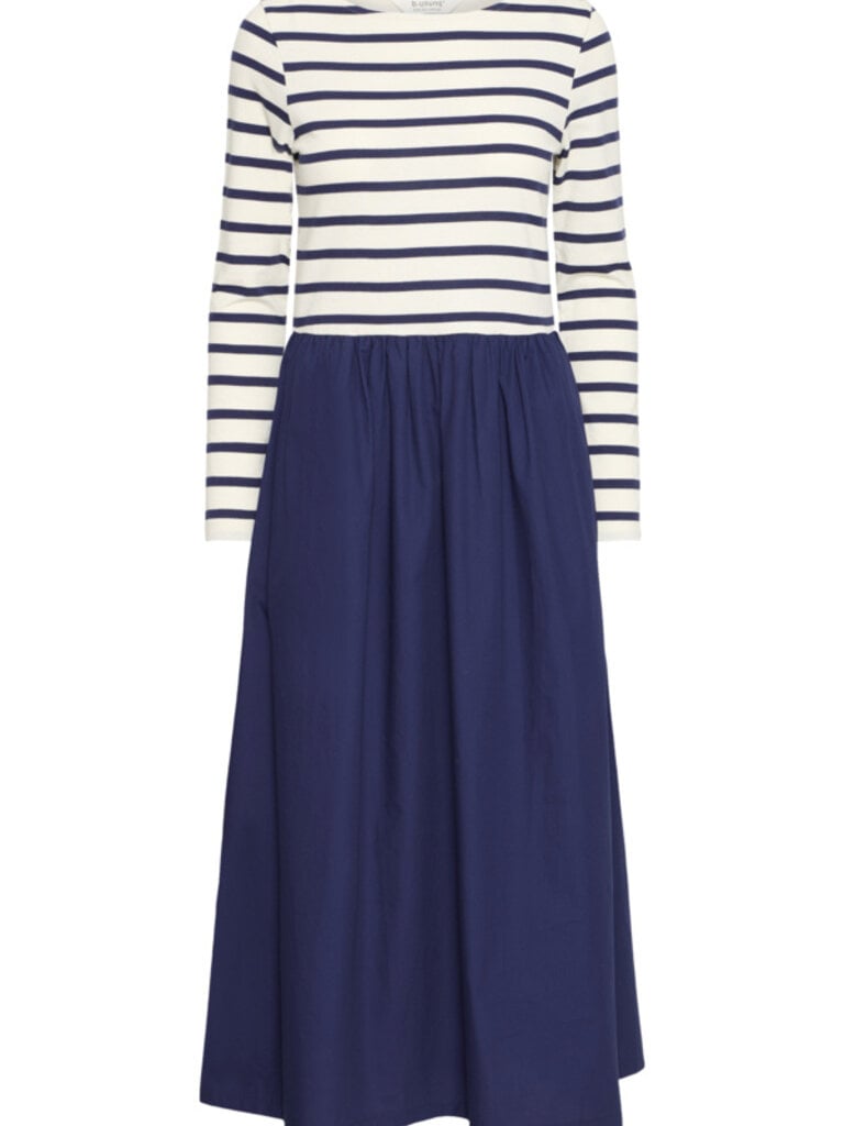 B. Young Nautical Navy Midi Dress