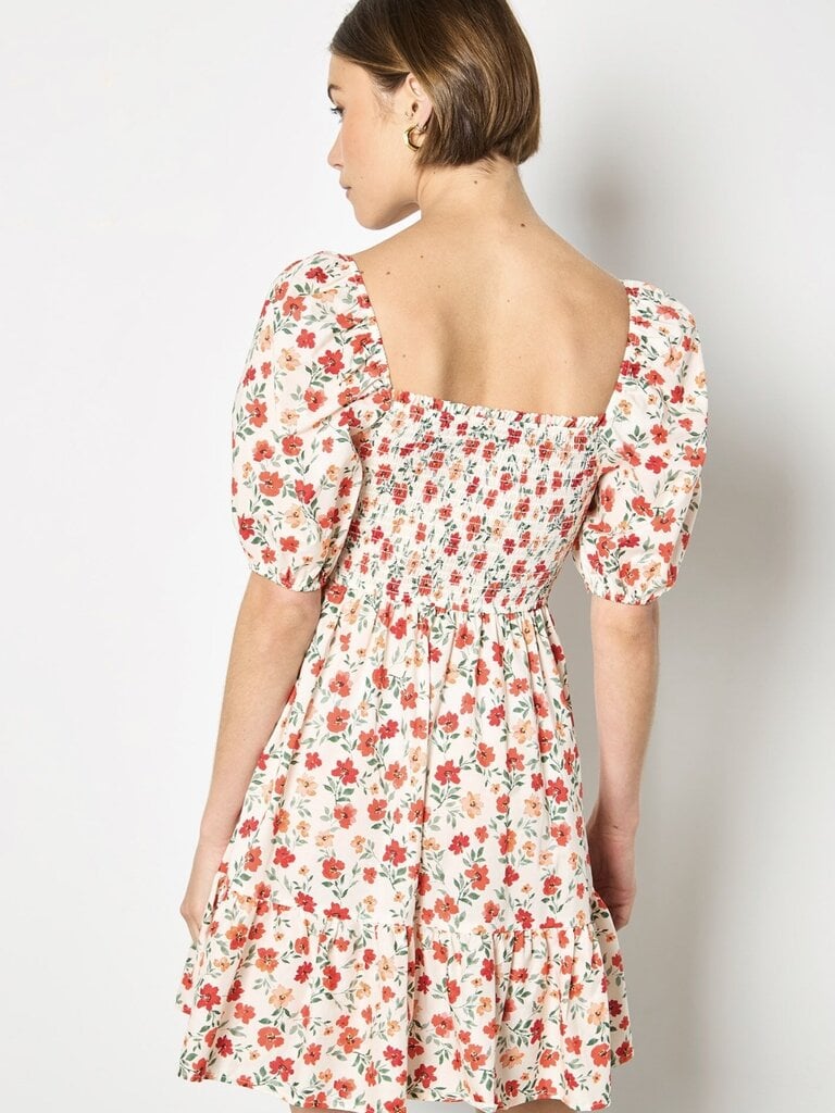 Apricot Cream Floral Mini