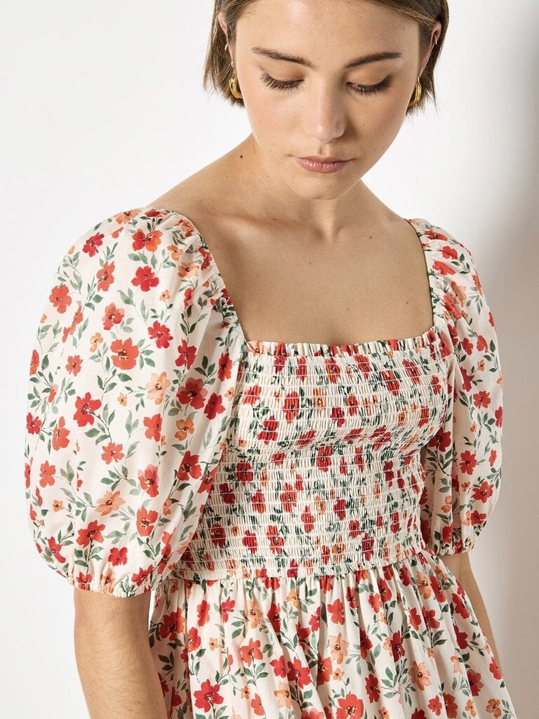 Apricot Cream Floral Mini