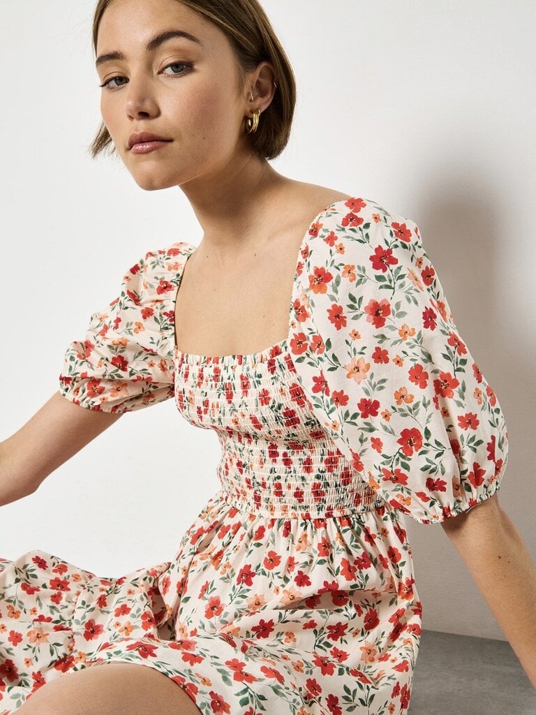 Apricot Cream Floral Mini