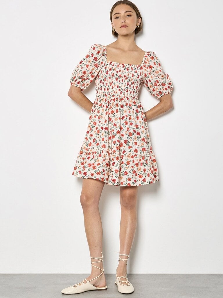 Apricot Cream Floral Mini