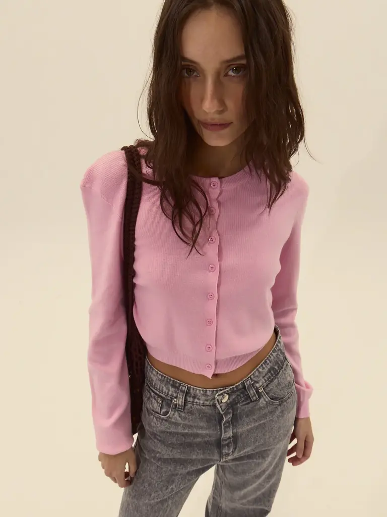 Deluc Bubblegum Pink Cardi