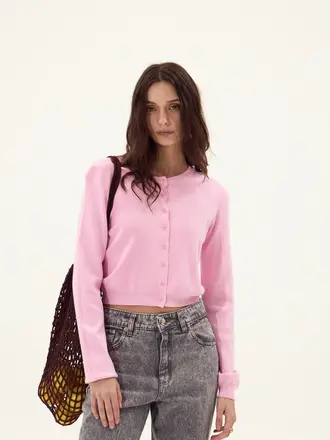 Deluc Bubblegum Pink Cardi