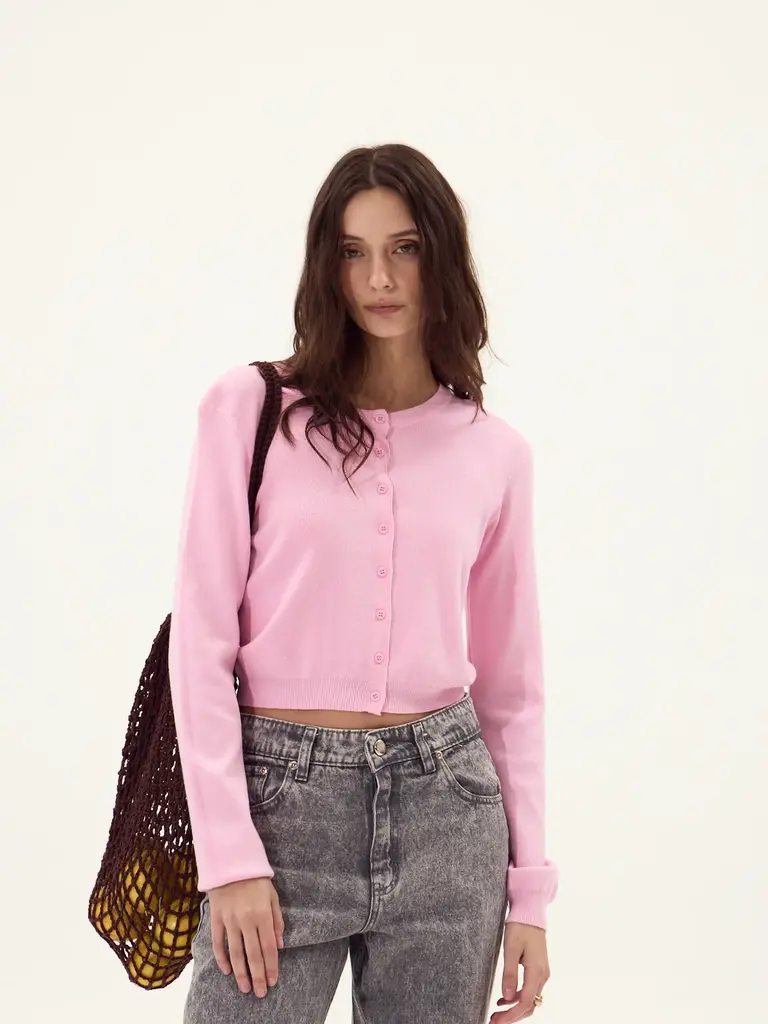 Deluc Bubblegum Pink Cardi