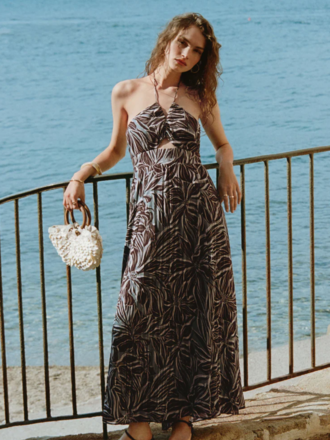 Z Supply Chocolate Floral Maxi