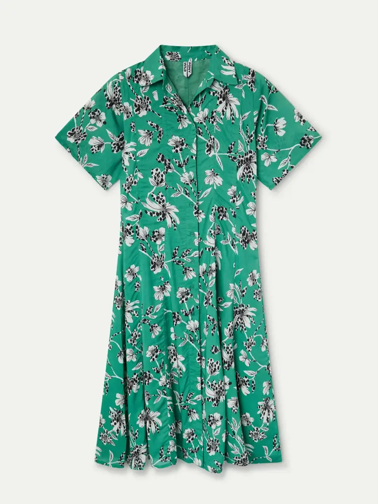 Wild Pony Jungle Green Shirt Dress