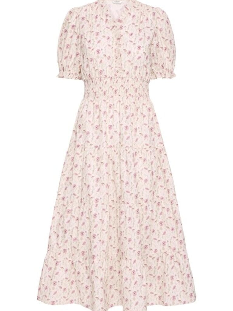 B. Young Pink Wildflower Long Dress