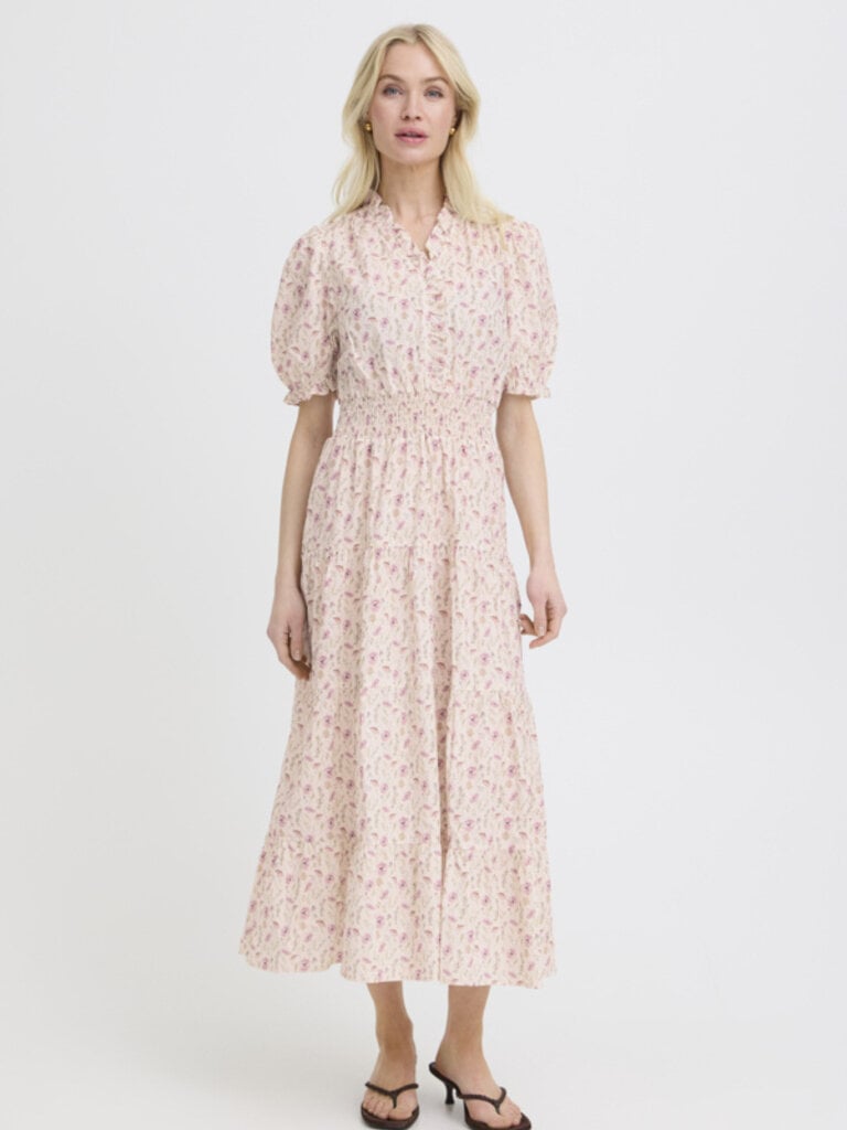 B. Young Pink Wildflower Long Dress