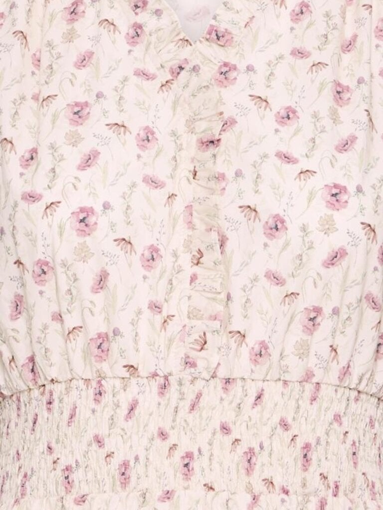 B. Young Pink Wildflower Long Dress