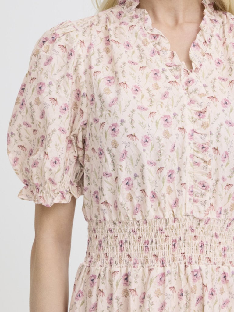 B. Young Pink Wildflower Long Dress