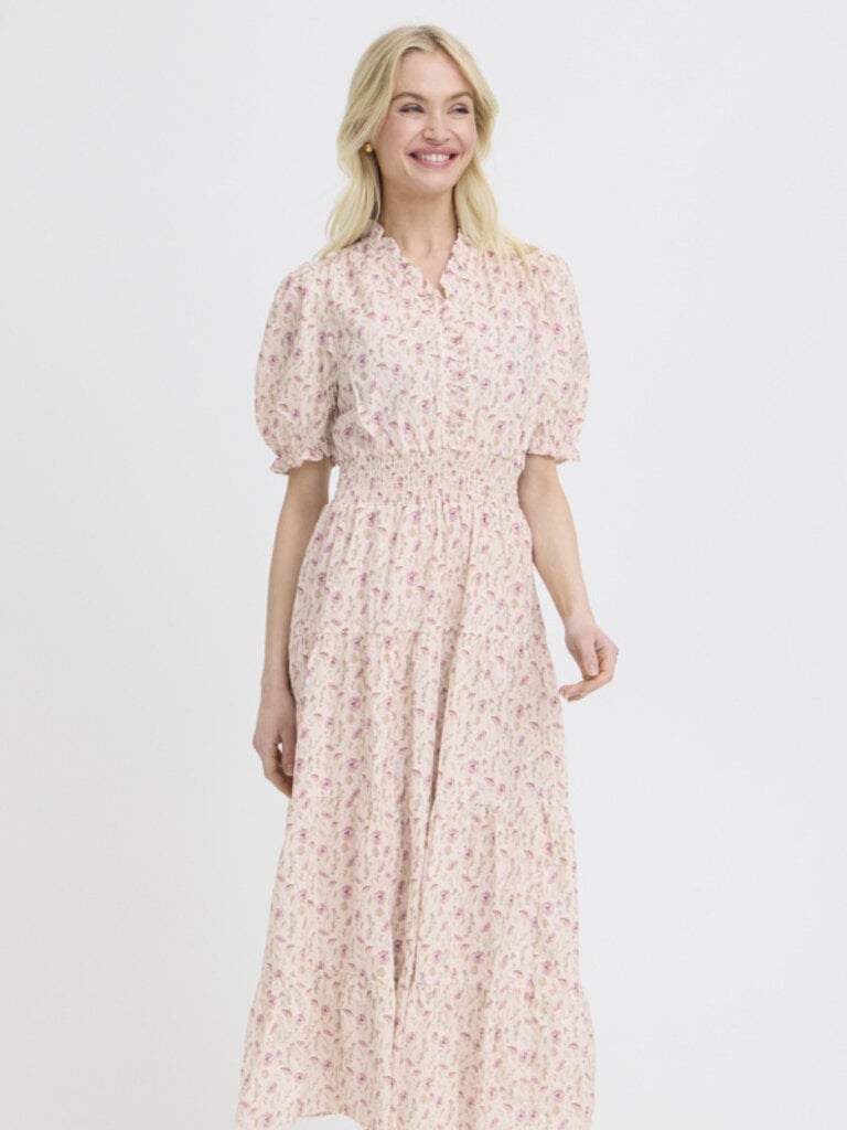B. Young Pink Wildflower Long Dress