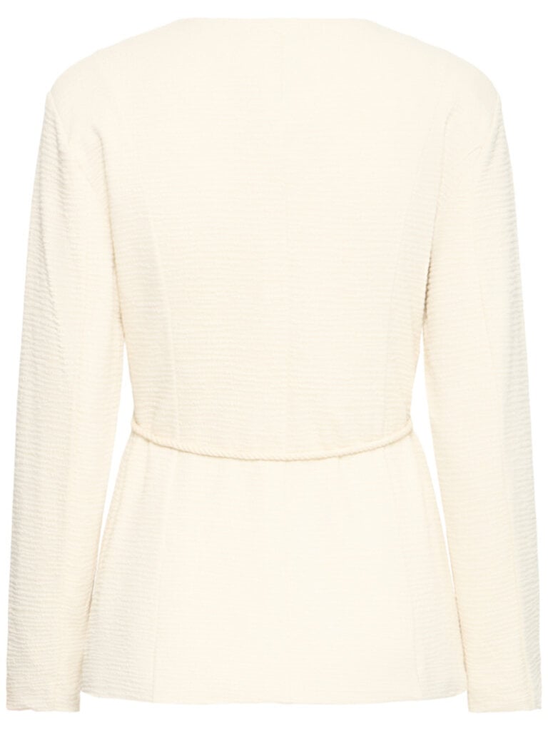 ICHI Ivory Textured Blazer