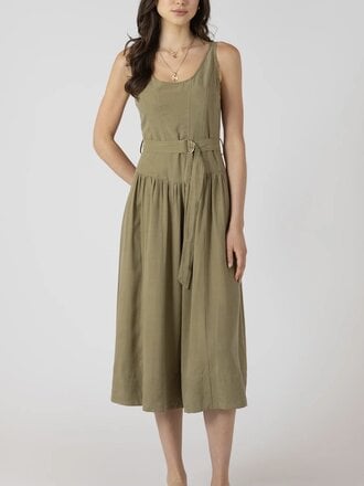 Dex Sage Drop Waist Midi