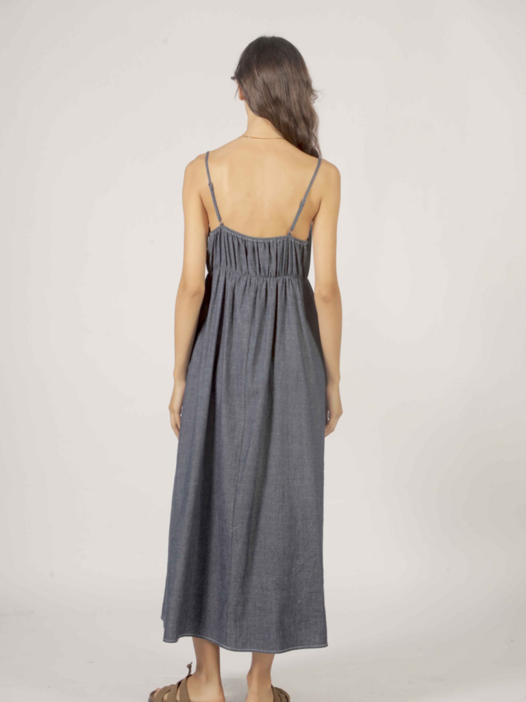 Korner Dark Denim Midi