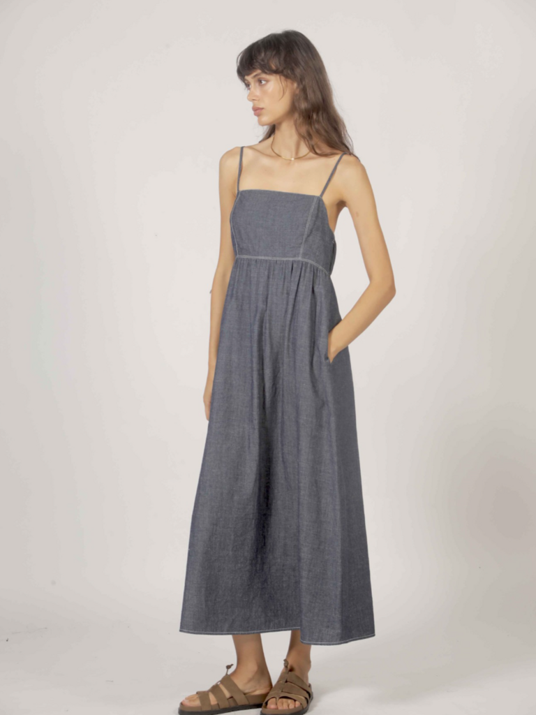 Korner Dark Denim Midi