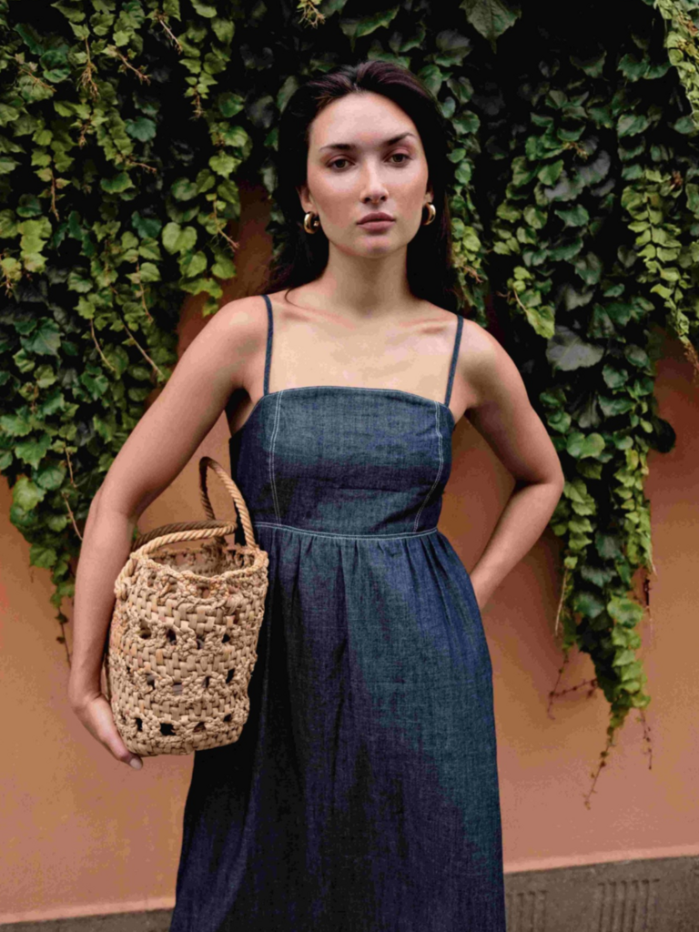 Korner Dark Denim Midi