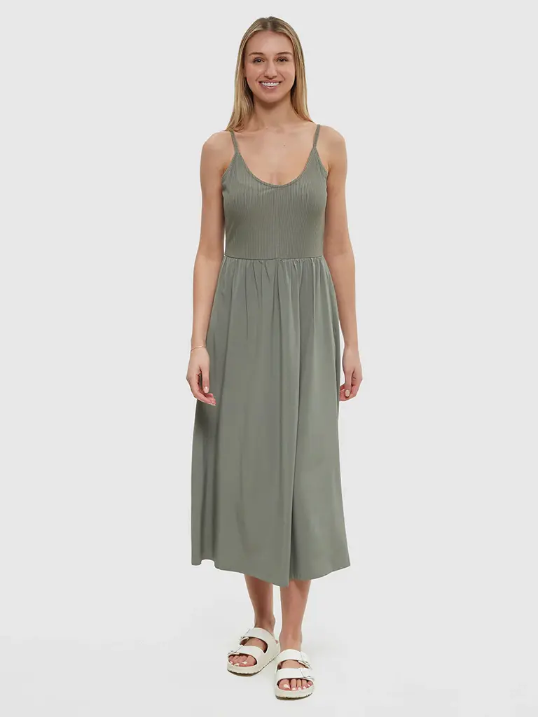 Tentree Clay Ribbed Midi