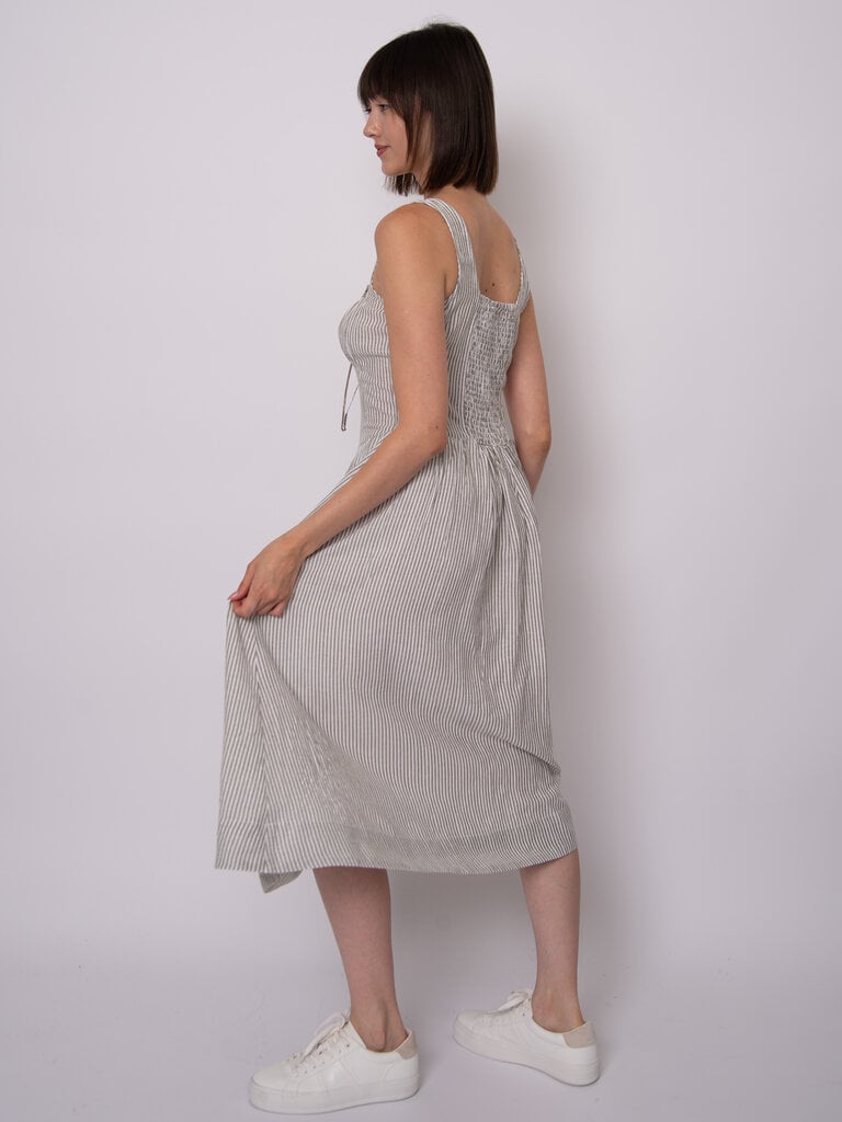 RD Style Milk Maid Stripe Midi