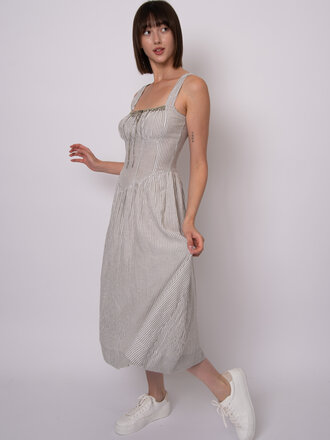 RD Style Milk Maid Stripe Midi