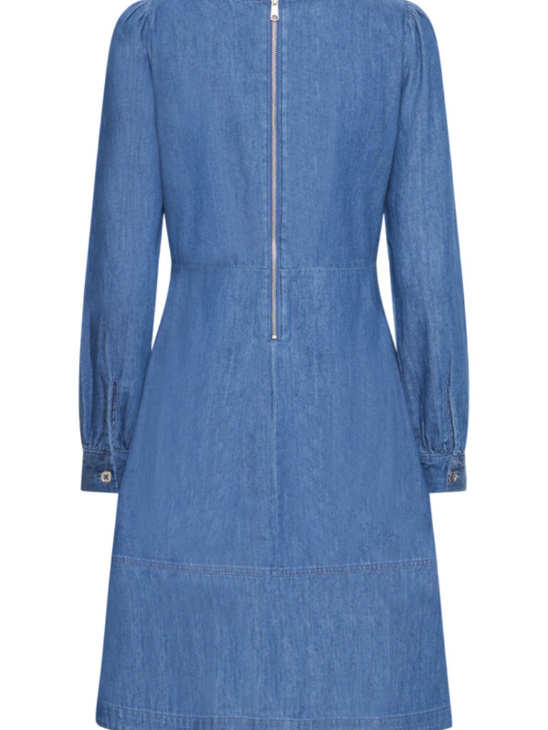 B. Young Long Sleeve Denim Dress