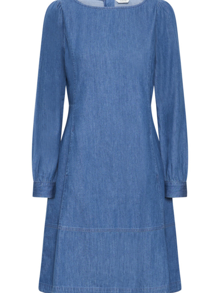 B. Young Long Sleeve Denim Dress