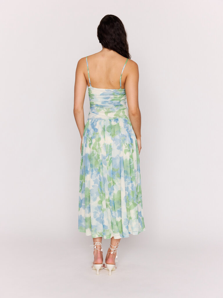 Mink Pink Mesh Watercolour Dress