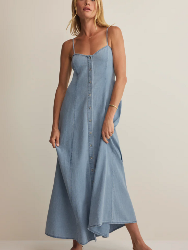 Z Supply Soft Denim Button Dress