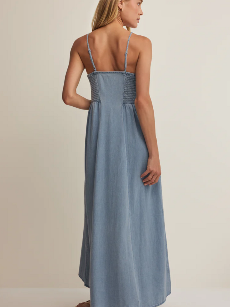 Z Supply Soft Denim Button Dress