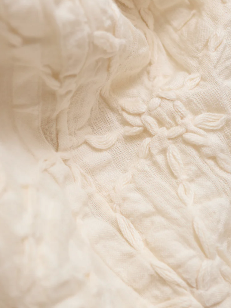 Z Supply Embroider Floral Cream Dress