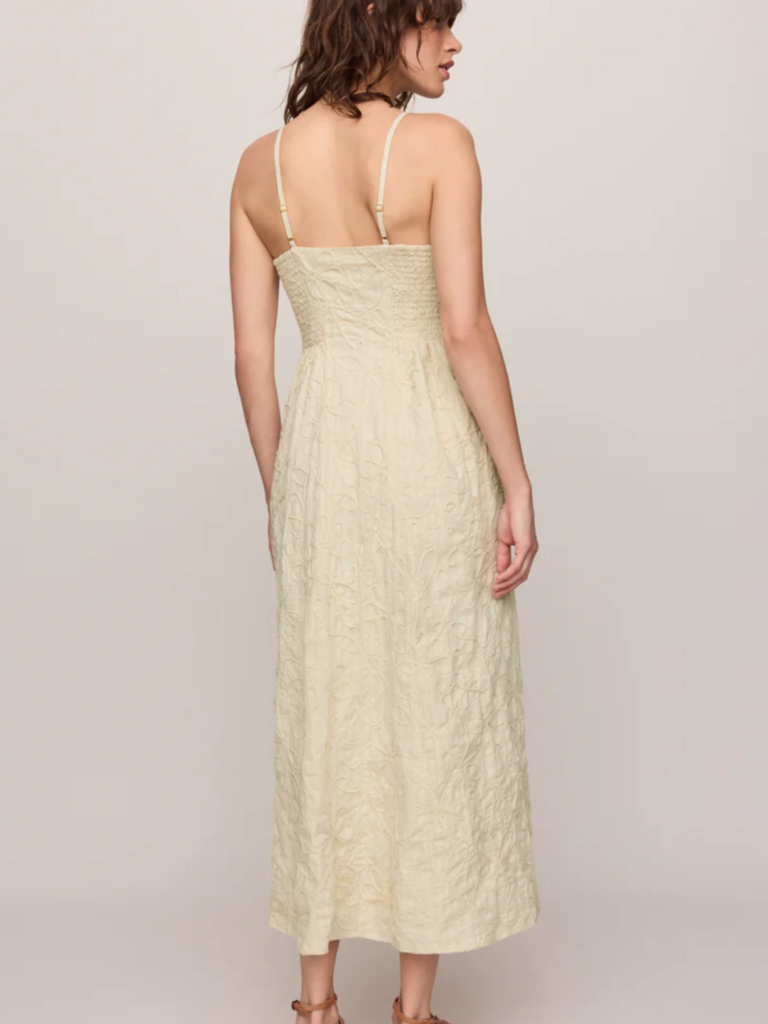 Z Supply Embroider Floral Cream Dress